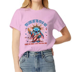 You Look Like Stitch July 4th Hoodie T-Shirt Sweatshirt - Girly USA Coquette Monster