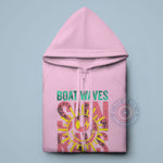 Mother's Day Boat Waves & Sun Rays Shirt/Sweatshirt/Hoodie – Lake Life & Retro Graphic, Multi-Color 'Sunshine' Print, Perfect Gift for Moms Who Love Summer - Tee Beats