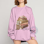 Mother's Day Style Gift - Cute & Cozy Book Graphic Hoodie/T-shirt/Sweatshirt for Mom