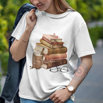 Mother's Day Style Gift - Cute & Cozy Book Graphic Hoodie/T-shirt/Sweatshirt for Mom