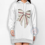 Coquette Baseball Mother's Day T-Shirt – Cute Baseball Bow Sweatshirt for Mom, Baseball Mom Hoodie