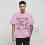 Vintage 1776 with Floral & Bows - Patriotic USA Plaid 4th of July T-shirt/Sweatshirt/Hoodie 