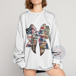 Spirit of the Lord Freedom T-Shirt Hoodie Sweatshirt with Soldier, Eagle & Flag Graphic for 4th of July Celebration