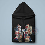 Spirit of the Lord Freedom T-Shirt Hoodie Sweatshirt with Soldier, Eagle & Flag Graphic for 4th of July Celebration