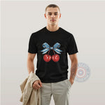Sweet Cherry Patriot Bow Hoodie Sweatshirt T-shirt 4th of July Star-Spangled Charm
