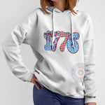 Coquette Floral 1776 Patriotic T-shirt/USA Plaid Sweatshirt/4th July Hoodie - a meaningful Independence Day gift