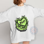 Green Brat Heart Cake with Black Beads & Bows T-shirt/Sweatshirt/Hoodie - Unique Graphic Top - Tee Beats