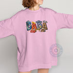 Father's Day T-Shirt/Sweatshirt Featuring Cute and Unique 'DADA' Image with Racing Car and Checkered Flag Theme - Special and Cute Hoodie Gift for Dad