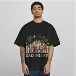 Father's Day Dad Squad Shirt - Fun Cartoon Character T-Shirt/Hoodie Gift for Dads