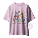Vibrant Floral Patriot 4th of July Floral Hoodie Sweatshirt for Independence Day Celebration