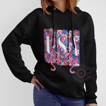 Floral USA Patriotic T-shirt/Coquette Bow Sweatshirt/Independence Day Hoodie