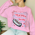 You Look Like 4th of July T-Shirt Sweatshirt Hoodie Hilarious Hot Dog Quote for Summer Fun