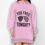 You Free Tonight American Flag Sunglasses Hoodie Sweatshirt T-shirt 4th of July