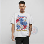 4th of July Patriotic Floral Shirt Hoodie Sweatshirt – Independence Day Freedom Gift for Flower Lovers