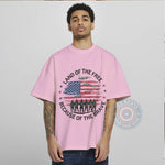 Patriotic USA Flag Land of the Free Because of the Brave T-Shirt Sweatshirt Hoodie