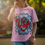 Minimalist Patriotic Lettering T-Shirt Hoodie Sweatshirt – 4th of July Independence Day Celebration Gift
