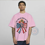 God Shed His Grace On Thee Bow T-shirt/Sweatshirt/Hoodie - Patriotic Floral Independence Day Apparel - Tee Beats