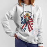 God Shed His Grace On Thee Bow T-shirt/Sweatshirt/Hoodie - Patriotic Floral Independence Day Apparel - Tee Beats