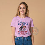 Independence Day Cowboy Make America Again Hoodie T-Shirt Sweatshirt Hoodie
