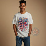 Cute Patriotic Bow Independence Day T-Shirt Hoodie Sweatshirt – 4th of July Fireworks Design Independence Day Gift