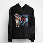 Merica Raccoon Independence Day T-shirt/Sweatshirt/Hoodie - Feral Animal & Lightning Bolts USA Flag Graphic.