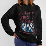 Empowering Women's Rights Hoodie Sweatshirt T-shirt Girls Will Be Girls Bows
