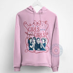 Empowering Women's Rights Hoodie Sweatshirt T-shirt Girls Will Be Girls Bows