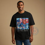 Patriotic God Bless America T-shirt/USA Flag Sweatshirt/Christian Inspired Hoodie with Fireworks for Independence Day - Tee Beats