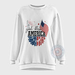God Bless America Flag Sunflower Independence Day T-Shirt Sweatshirt Hoodie
