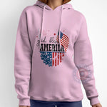 God Bless America Flag Sunflower Independence Day T-Shirt Sweatshirt Hoodie