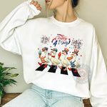 Independence Day Geese Parade Hoodie Sweatshirt T-shirt July 4th Patriotic Fun