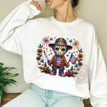 Jason Voorhees 4th of July Hoodie - Horror Patriotic Floral