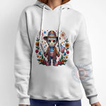 Jason Voorhees 4th of July Hoodie - Horror Patriotic Floral