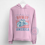 Cute Patriotic Cowboy Independence Day T-Shirt Sweatshirt Hoodie 4th of July Western Design Gift