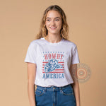 Cute Patriotic Cowboy Independence Day T-Shirt Sweatshirt Hoodie 4th of July Western Design Gift