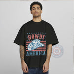 Cute Patriotic Cowboy Independence Day T-Shirt Sweatshirt Hoodie 4th of July Western Design Gift
