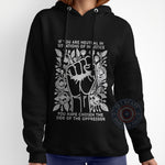 If You Are Neutral in Situations of Injustice FAther's Day T-Shirt – Father's Day Sweatshirt with Raised Fist Design – Powerful Activist Quote Hoodie for Dad