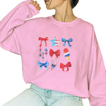 Independence Day Hoodie with Cute Patriotic Bow – Festive 4th of July Shirt Gift