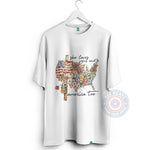 She Loves Jesus and America Hoodie Sweatshirt T-shirt Patriotic 4th of July Design