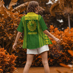 John Deere Green Yellow Farm Themed Aloha Shirt - Outdoor Enthusiast Button-Up Unisex Hawaii Shirt - 3D All Over Print