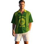 John Deere Green Yellow Farm Themed Aloha Shirt - Outdoor Enthusiast Button-Up Unisex Hawaii Shirt - 3D All Over Print