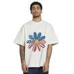 July 4th Daisy T-Shirt Sweatshirt Hoodie - USA Wildflower Pattern Design
