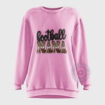 Football Nana Leopard Print T-shirt/Sweatshirt/Hoodie - Stylish Grandma's Day Gift for Football Loving Grandmas