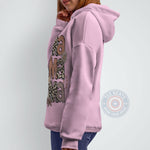 Mother's Day Leopard Mama Floral and Leaf Print T-Shirt Sweatshirt Hoodie
