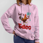 Lets Go Taco Rooster Hoodie Sweatshirt T-shirt Funny Foodie Celebration