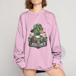 Father's Day Lucky Duck T-Shirt Sweatshirt Hoodie for St. Patrick's Day