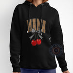 Mama Checkered Bow and Cherries - Mother's Day Tee - Cute and Trendy Mom Style - Perfect for Everyday - T-Shirt Sweatshirt Hoodie Options Available - Soft and Comfortable Fabric