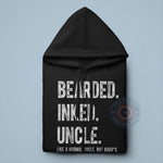 Men's Uncle T-Shirt for Father's Day – Bearded Inked Like a Normal Uncle But Badass Sweatshirt – Funny Uncle Hoodie for Father's Day