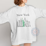 New York Skyline T-shirt - Retro Father's Day Vintage NY Cityscape Design