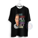 Not Fragile Like a Flower, Fragile Like a Bomb Mother's Day T-Shirt – Personalized Grandma Face Sweatshirt – Custom Grandma Design Hoodie – Cute Gift for Grandma